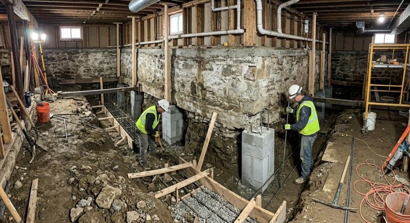 Basement Underpinning in Fuquay Varina, NC