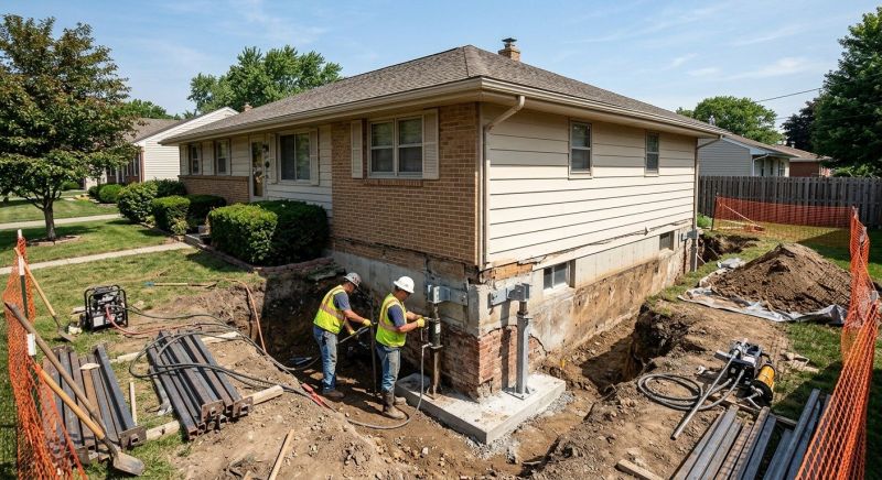 Building Foundation Repair in Apex, NC