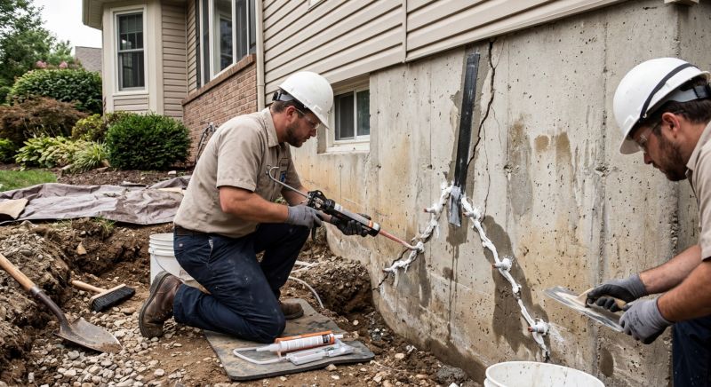 Cracked Foundation Repair in Apex, NC