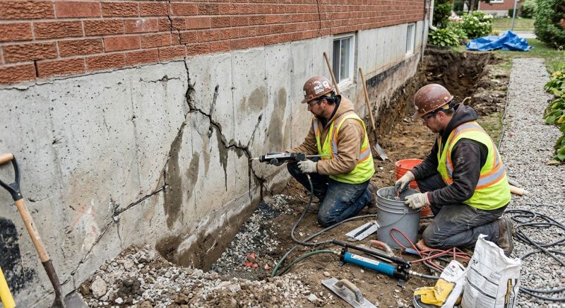 Cracked Foundation Repair in Garner, NC