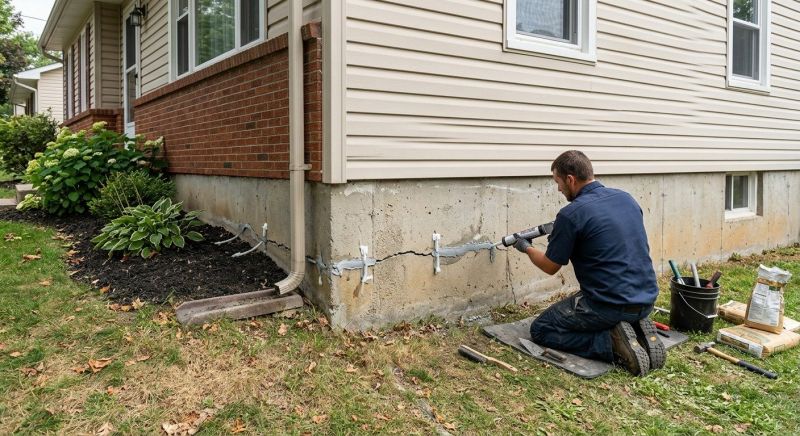 Cracked Foundation Repair in Knightdale, NC