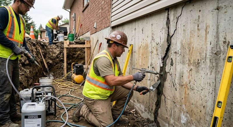 Cracked Foundation Repair in Raleigh, NC