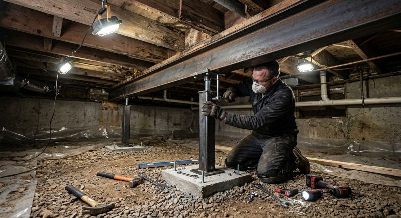 Crawlspace Structural Repair in Fuquay Varina, NC