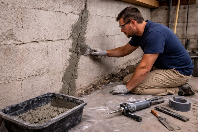 Foundation Crack Repair in Apex, NC