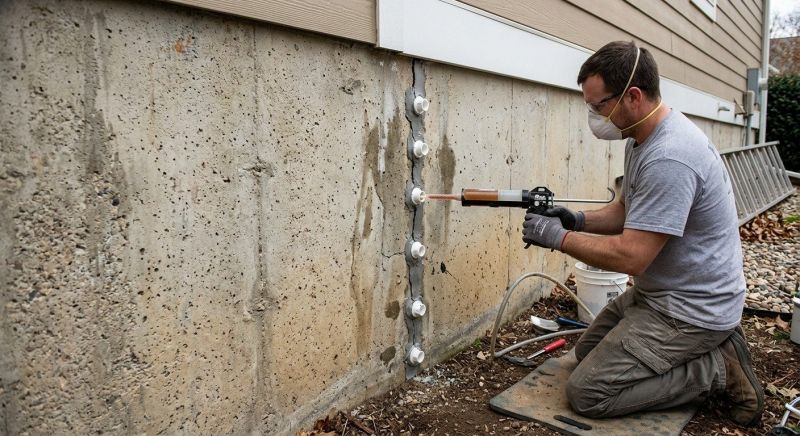 Foundation Crack Sealing in Fuquay Varina, NC