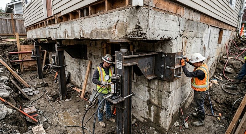 Foundation Lifting in Harnett County, NC