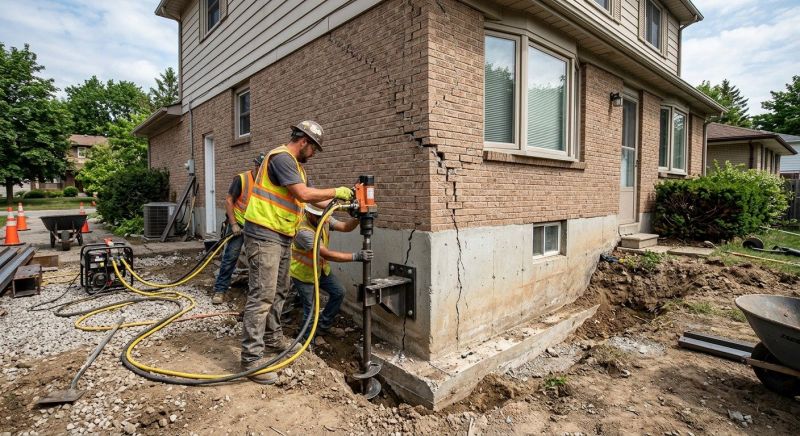 Foundation Lifting in Holly Springs, NC