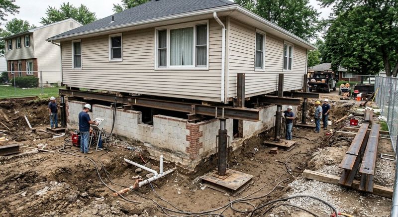 Foundation Lifting in Moncure, NC
