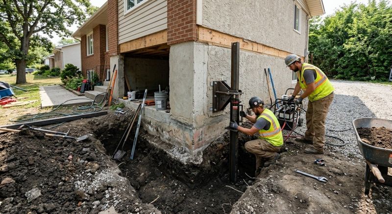 Foundation Pier Repair in Fuquay Varina, NC