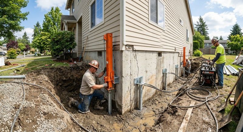 Foundation Pier Repair in Fuquay Varina, NC