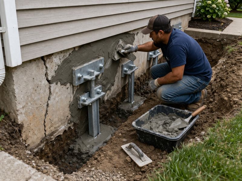 Foundation Pier Repair in Fuquay Varina, NC