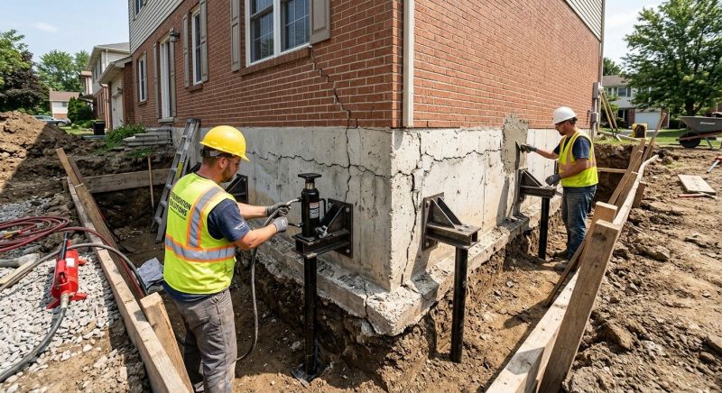 Foundation Pier Repair in Fuquay Varina, NC