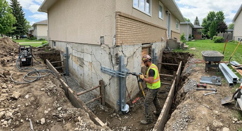 Foundation Settlement Repair in Fuquay Varina, NC