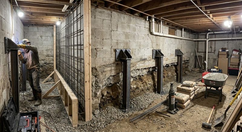 Foundation Stabilizing in Apex, NC