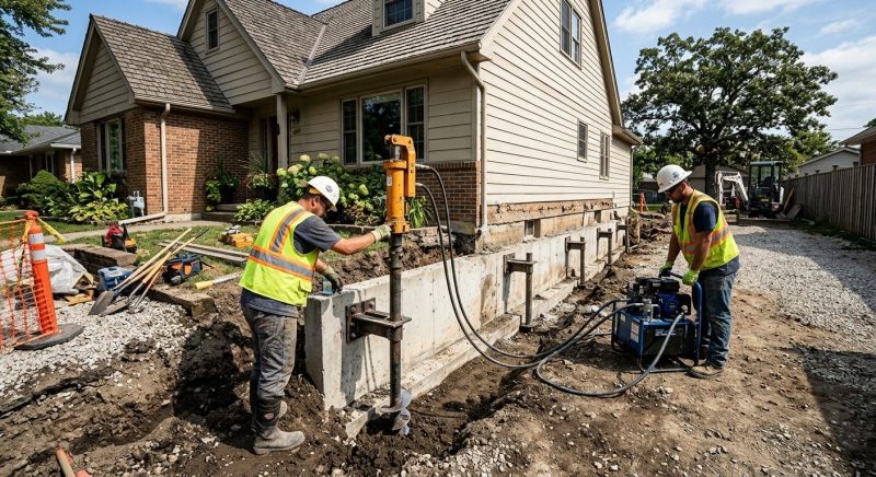 Foundation Stabilizing in Broadway, NC