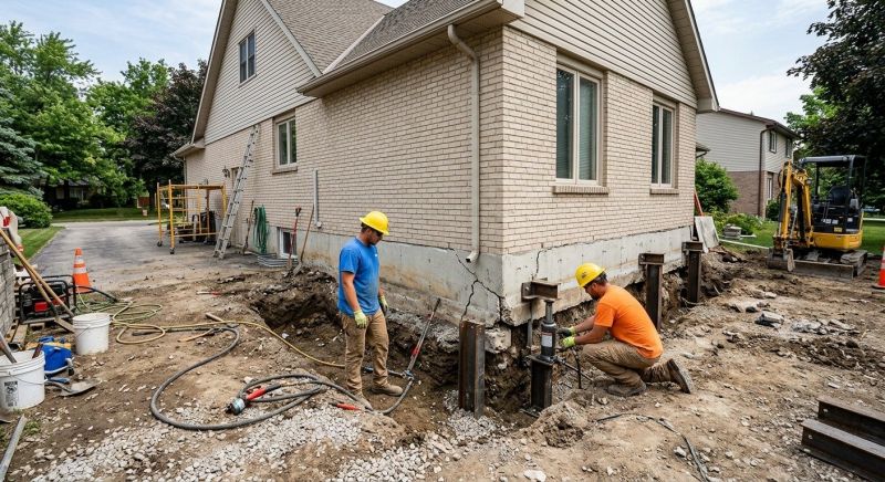 Helical Piers Installation in Fuquay Varina, NC