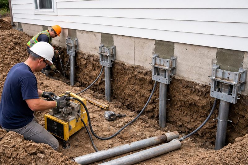 Helical Piers Installation in Fuquay Varina, NC