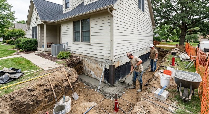 House Foundation Repair in Broadway, NC