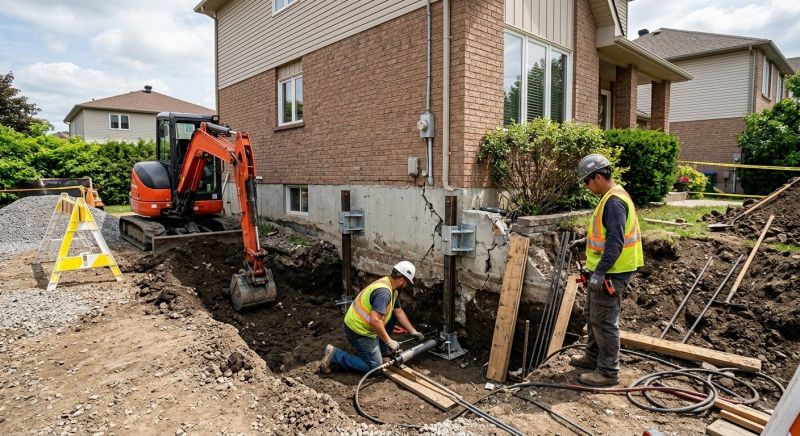 House Foundation Repair in Johnston County, NC