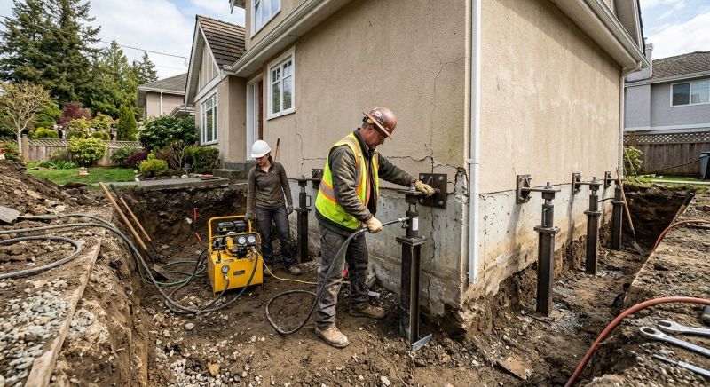 Sinking Foundation Repair in Fuquay Varina, NC