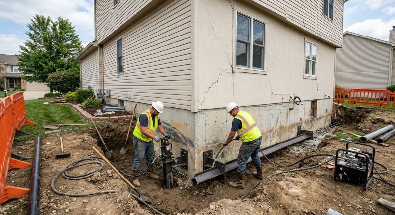 Sinking Foundation Repair in Lillington, NC