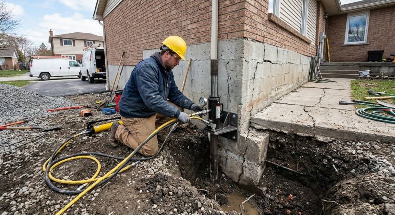 Sinking Foundation Repair in Sanford, NC