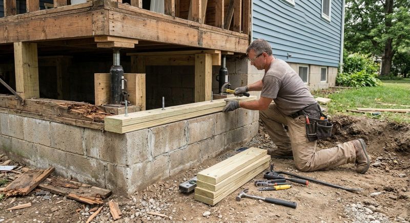 Slab Foundation Repair in Fuquay Varina, NC