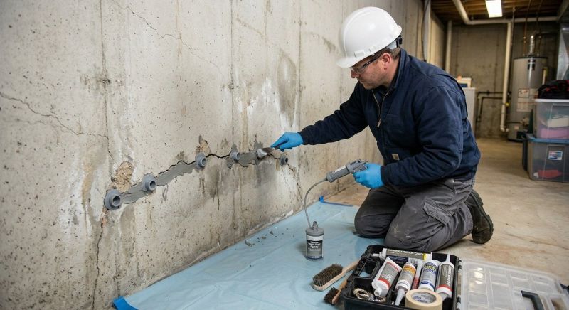 Structural Crack Repair in Fuquay Varina, NC