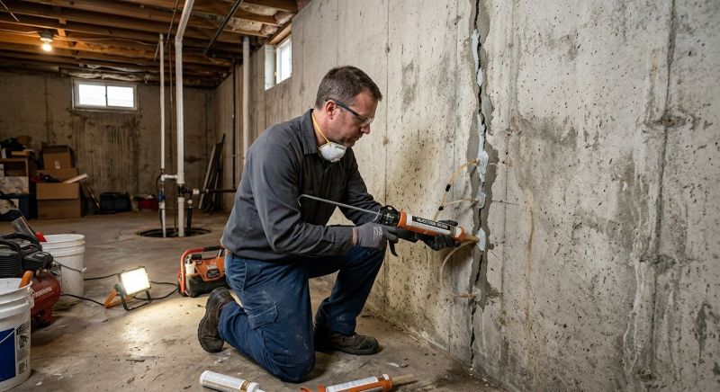 Structural Crack Repair in Fuquay Varina, NC