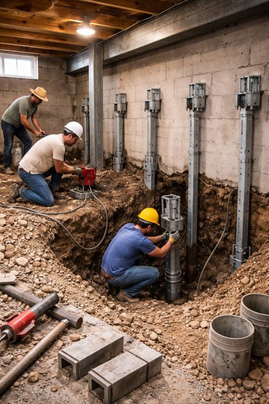 Structural Underpinning in Fuquay Varina, NC