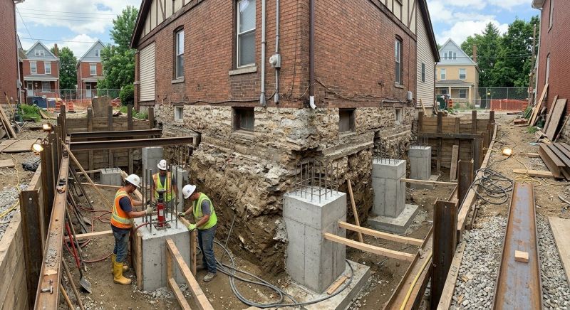 Structural Underpinning in Fuquay Varina, NC
