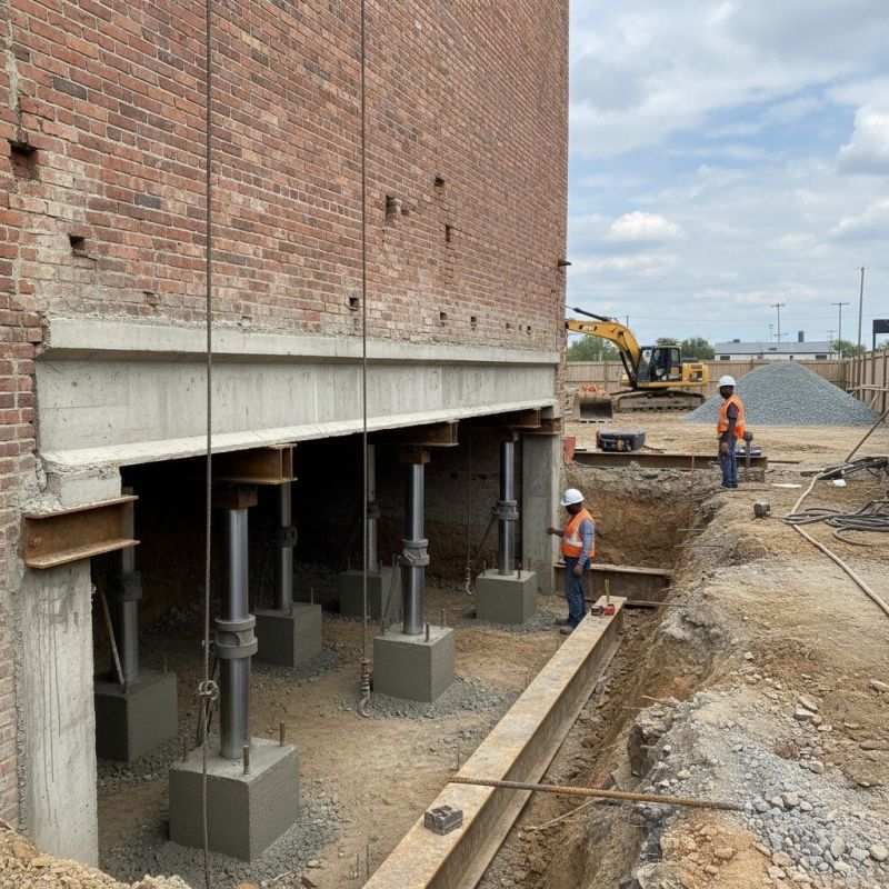 Structural Underpinning in Fuquay Varina, NC